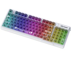 M95 Transparant RGB Gaming Toetsenbord - Side RGB light strip - 94keys - Black Translucent