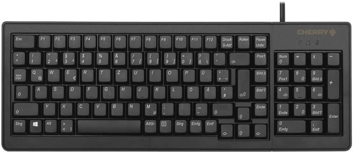 Compact Toetsenbord met QWERTY-indeling - Bedraad ML-mechanica, Zwart