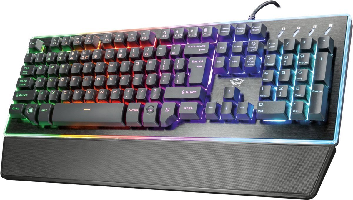 Trust GXT 860 Thura toetsenbord Gamen USB QWERTY Italiaans Zwart