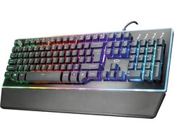 Trust GXT 860 Thura toetsenbord Gamen USB QWERTY Italiaans Zwart