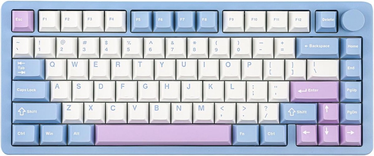 Draadloos Mechanisch Gaming Toetsenbord 75% Aluminium Hot Swappable RGB Macro Knop