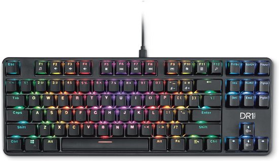 Gaming Mechanisch Toetsenbord RGB - 87 Toetsen Anti-Ghosting TKL