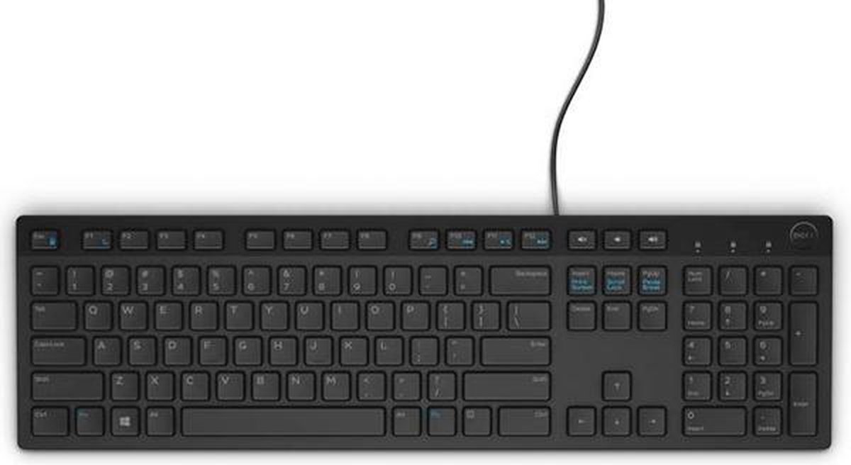 DELL KB216 toetsenbord USB QWERTY Portugees Zwart