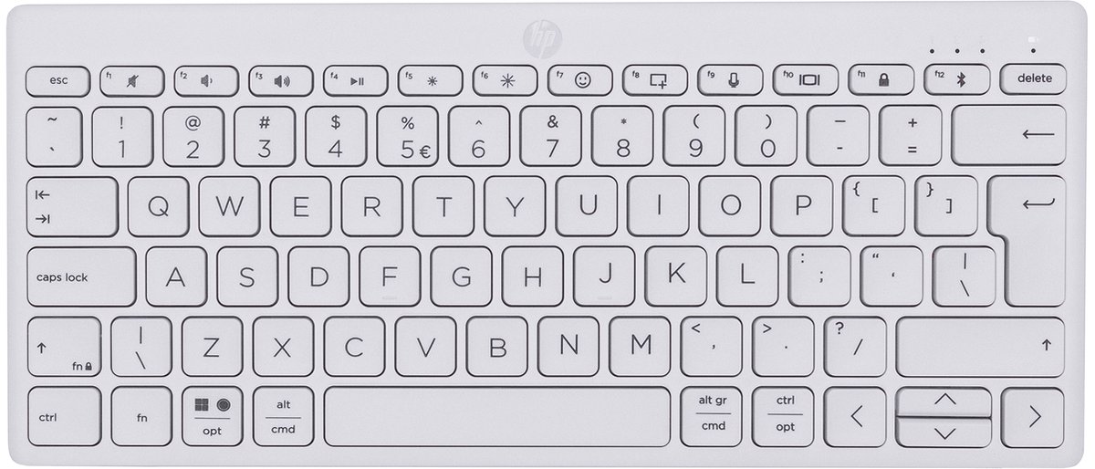 HP 350 Compact Multi-Device Bluetooth Keyboard QWERTY Wit