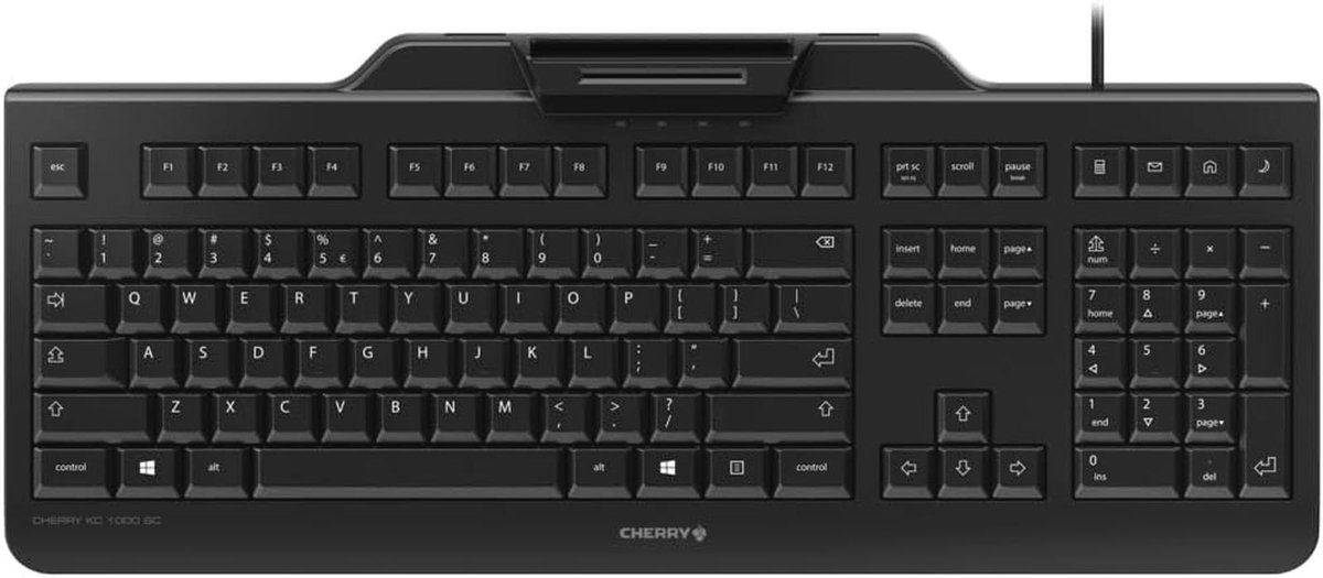 Bedraad QWERTY toetsenbord met chipkaartterminal - Veiligheid en Comfort