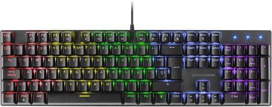 Mechanisch Gaming Toetsenbord Rood Schakelaars RGB Anti-ghosting Italiaans Layout