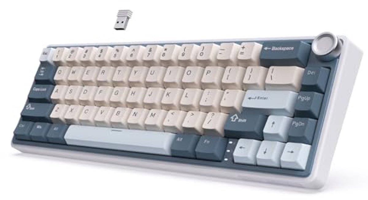 Mechanisch Toetsenbord met Crème Schakelaars en RGB Achtergrondverlichting