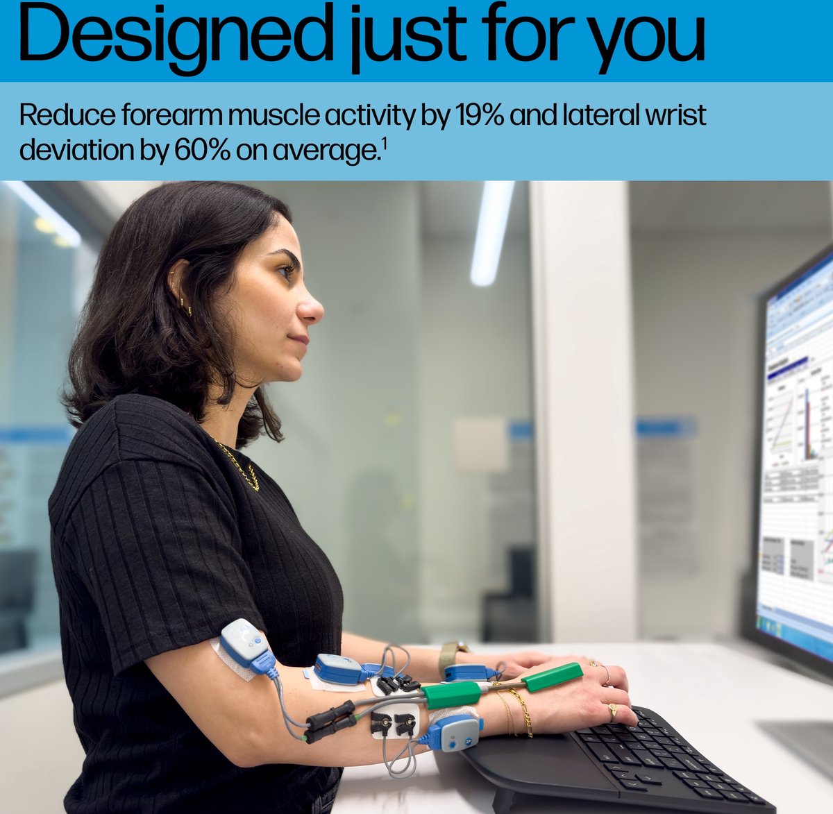 HP 965 Ergonomic Wireless Keyboard qwerty