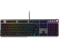 MSI STRIKE 600 SILENT - Gaming Keyboard - Mechanical Silent Switches - Mystic Light RGB - Grijs