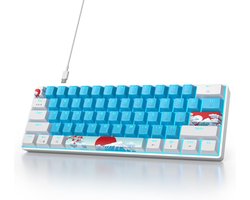 Draagbaar Mechanisch Gaming Toetsenbord met RGB Verlichting en Afneembare USB Type-C Kabel