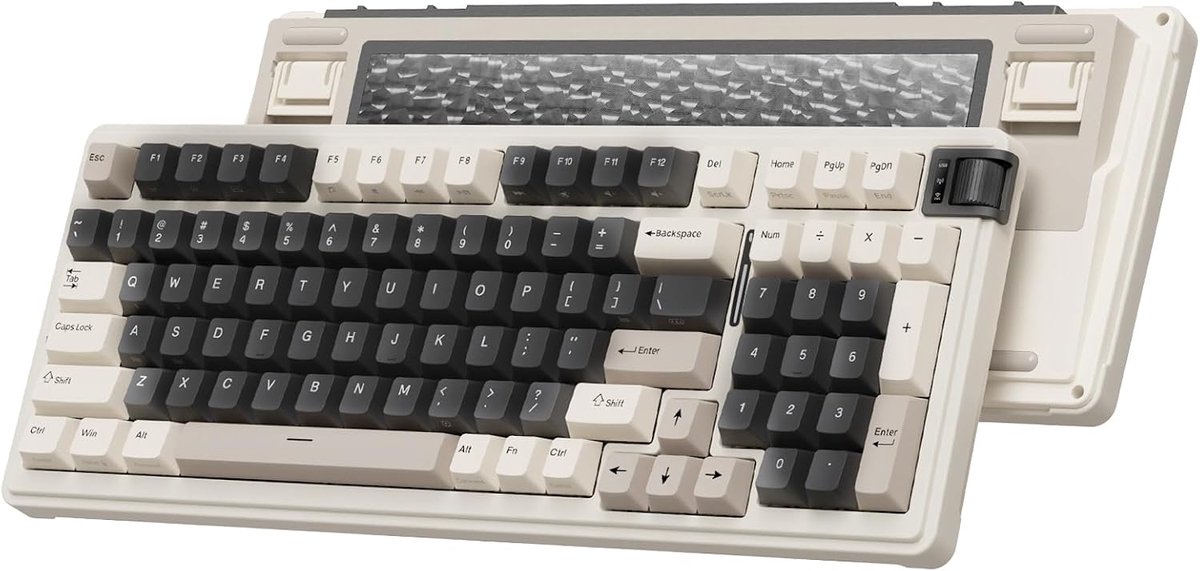 KZZI K98 - Toetsenbord - Meteorite Grey - Rainbow Switch