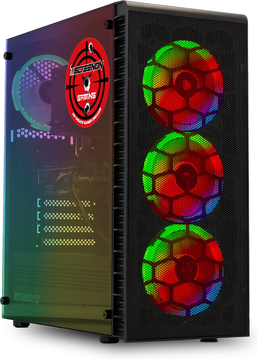 ScreenON - WARRIOR - Ryzen 5 - 240GB M.2 SSD + 1TB HDD - Geforce RTX 3050 - GamePC