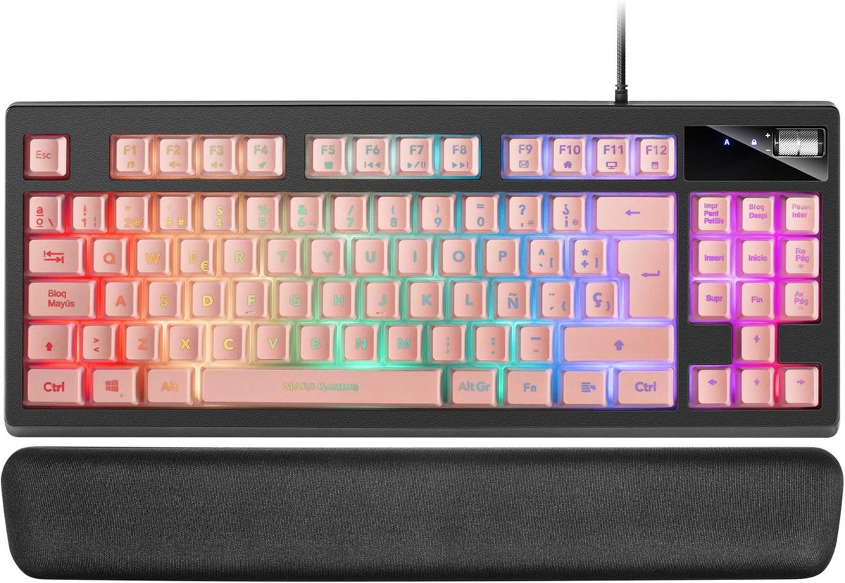 Gaming H-Mech Toetsenbord met RGB Verlichting en Gel-Polssteun