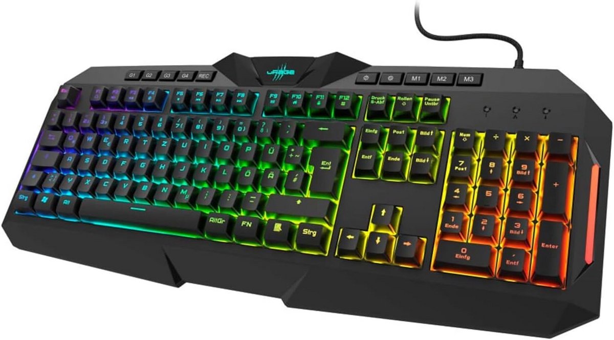 Semi Mechanisch Gaming Toetsenbord met RGB Verlichting en Anti-Ghosting