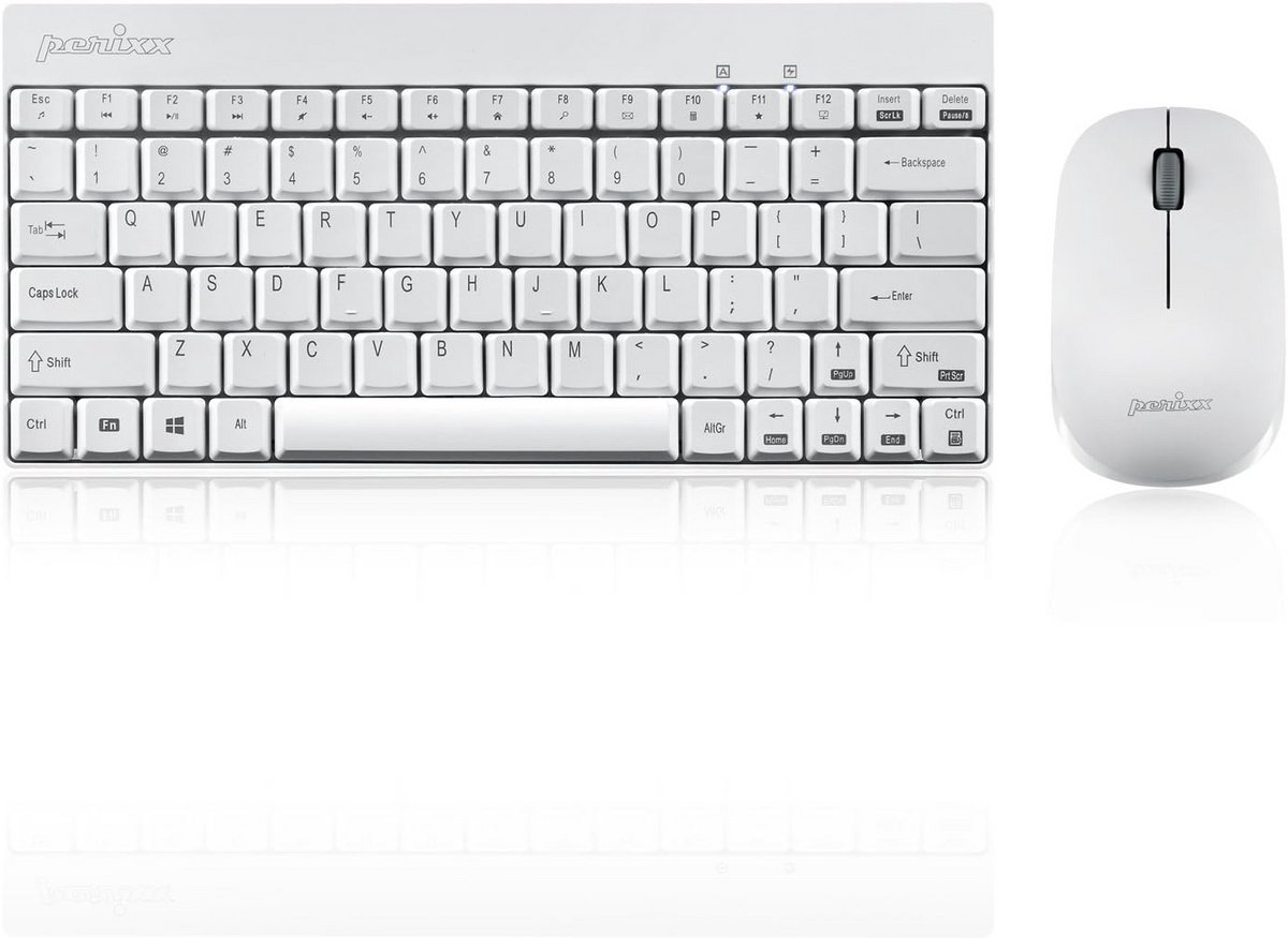 Mini Draadloos Toetsenbord (US QWERTY) - Compact en Wit