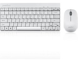 Mini Draadloos Toetsenbord (US QWERTY) - Compact en Wit