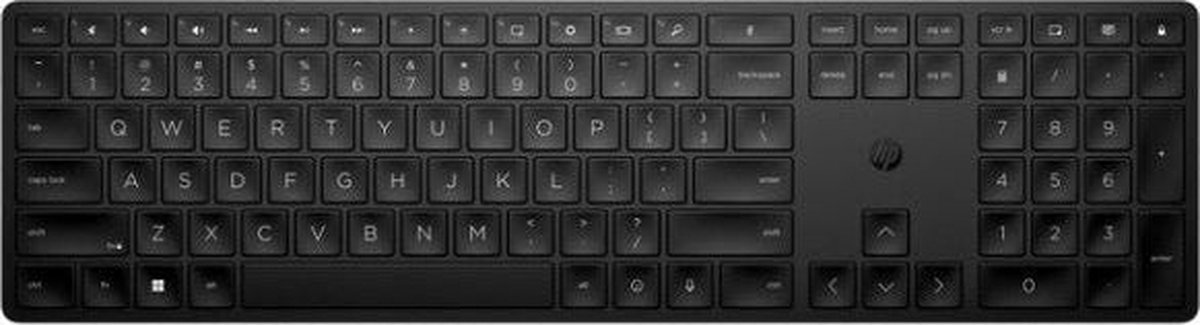 HP - draadloos toetsenbord 455 - QWERTY ISO - Programmeerbaar - Zwart