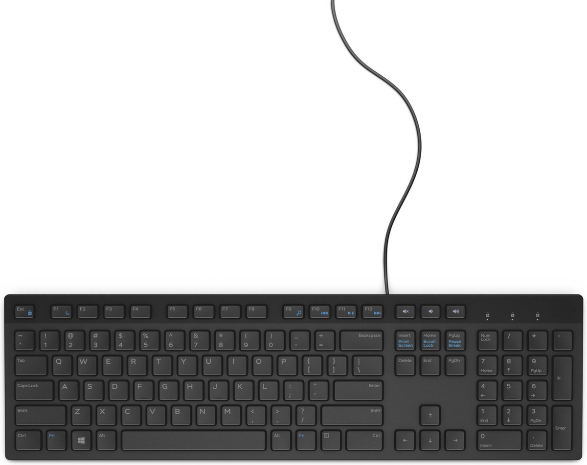 DELL KB216 toetsenbord USB QWERTY US International Zwart