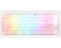Compact TKL Mechanisch Gaming Toetsenbord - Wit - RGB Verlichting - Rode Switches