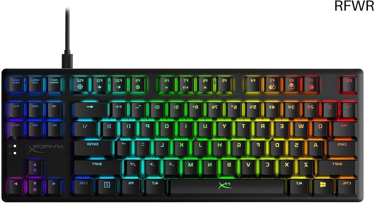 RFWR® RGB Mechanisch Toetsenbord - Tenkeyless, Draadloos, Ultra Compact, Aqua Switches
