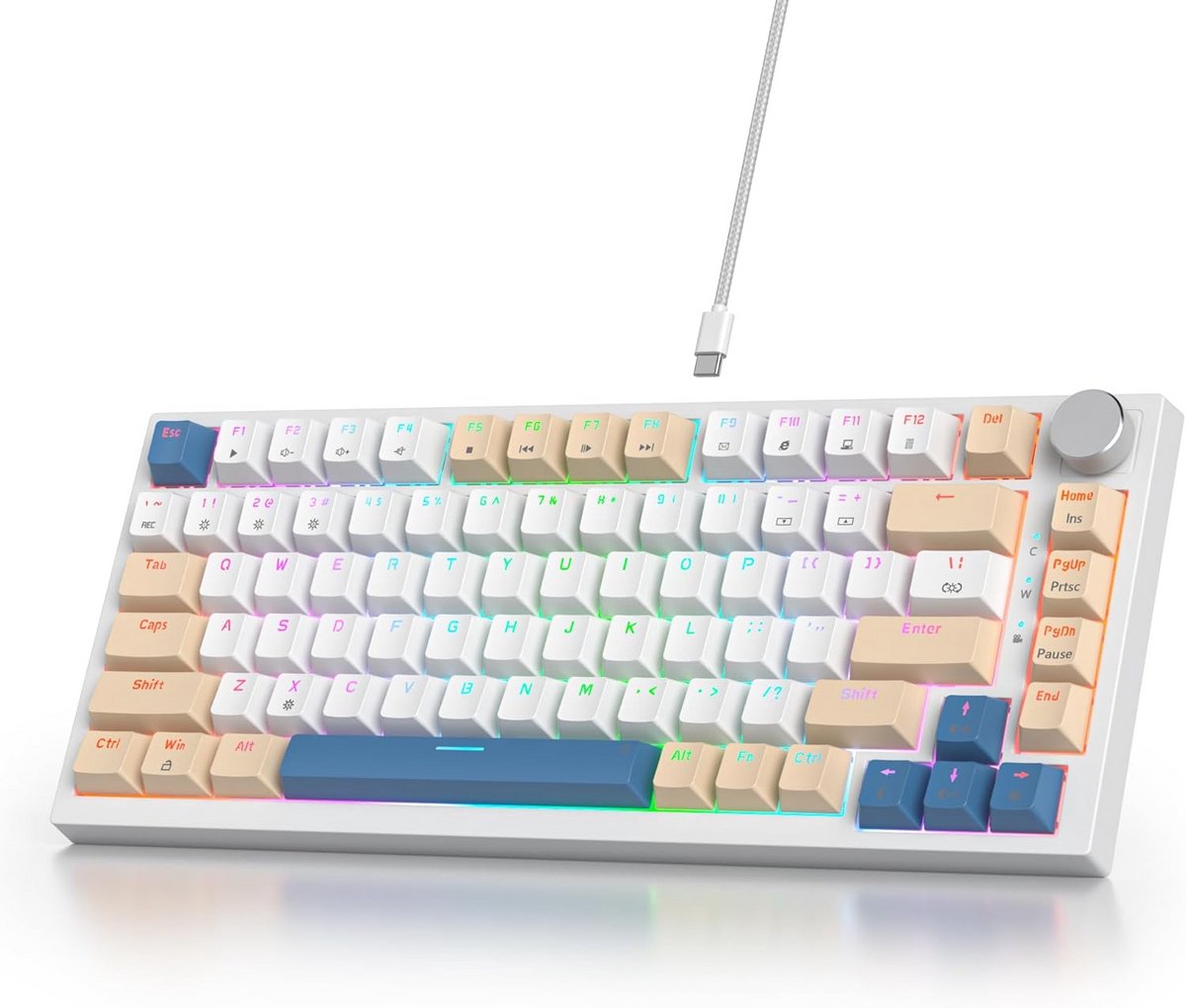 Mechanisch RGB Toetsenbord 75% - Compact & Hot Swappable