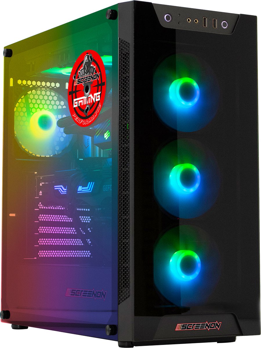 ScreenON - Ryzen 7 - 480GB M.2 SSD + 1TB HDD - RTX 3060 - GamePC.Y52175
