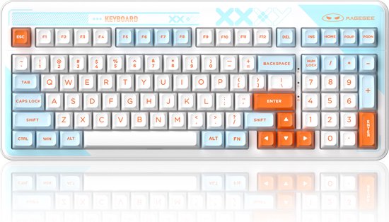 MageGee Cloud98 Aqua Star - Gaming Toetsenbord - 60% Keyboard - Ergonomisch - RGB toetsenbord