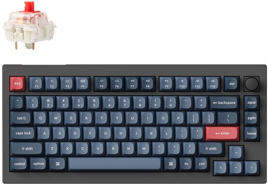 Keychron V1 Max QMK/VIA toetsenbord red switch