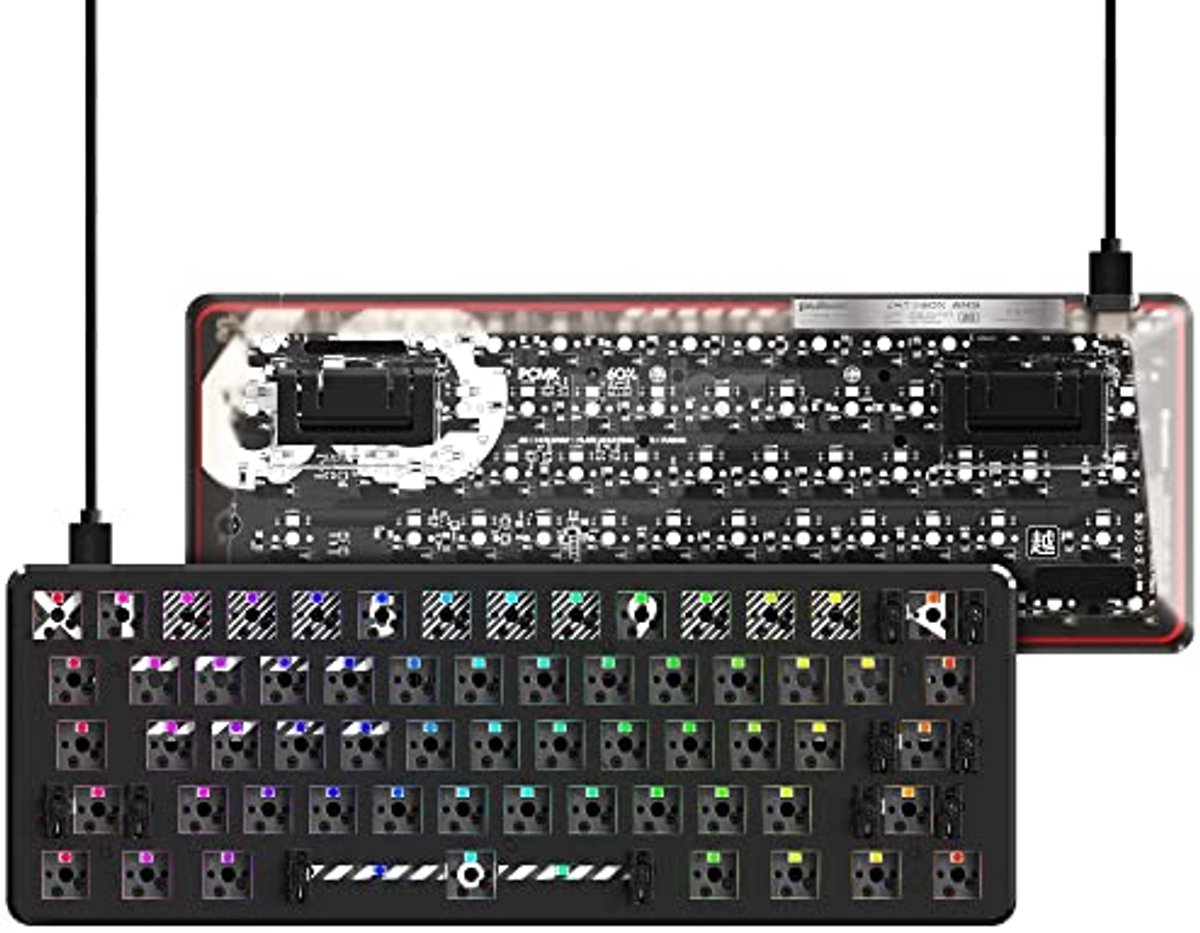 Mechanisch Gaming Toetsenbord 60% Hot Swappable - Zwart