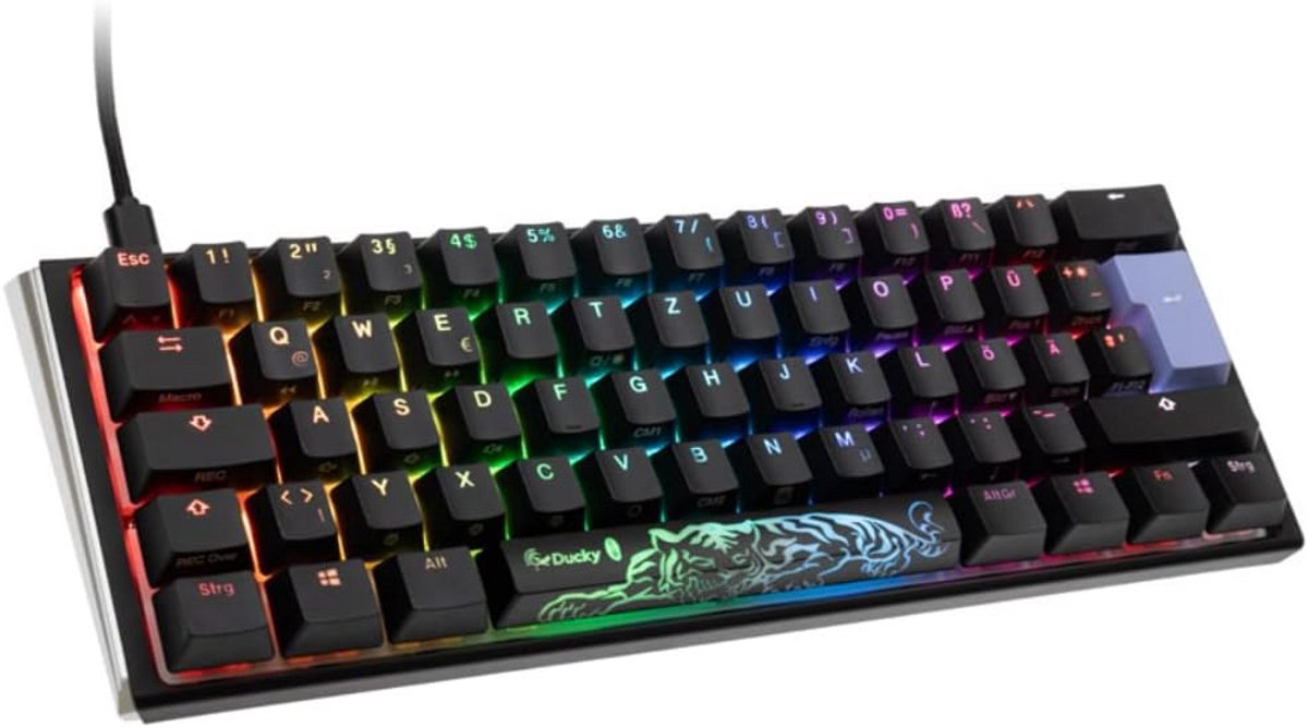 Compact Mechanisch Gaming Toetsenbord Mini Formaat - MX-Rood Switches - RGB Verlichting