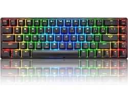 60% Mechanisch Gaming Toetsenbord met RGB Verlichting - 68 Toetsen en Volledige Anti-ghosting