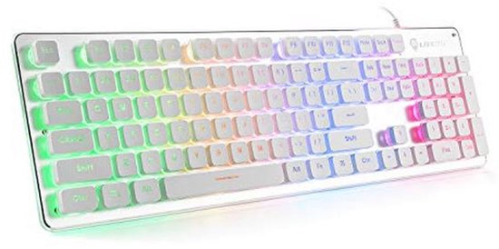 Gaming Toetsenbord met LED Achtergrondverlichting en Stil Design voor Kantoor en Thuisgebruik