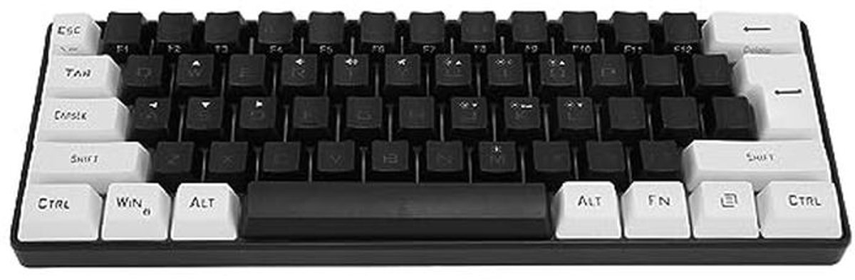 Compacte RGB Gaming Toetsenbord - 60% Mechanisch met 61 Toetsen, Ergonomisch en Bekabeld
