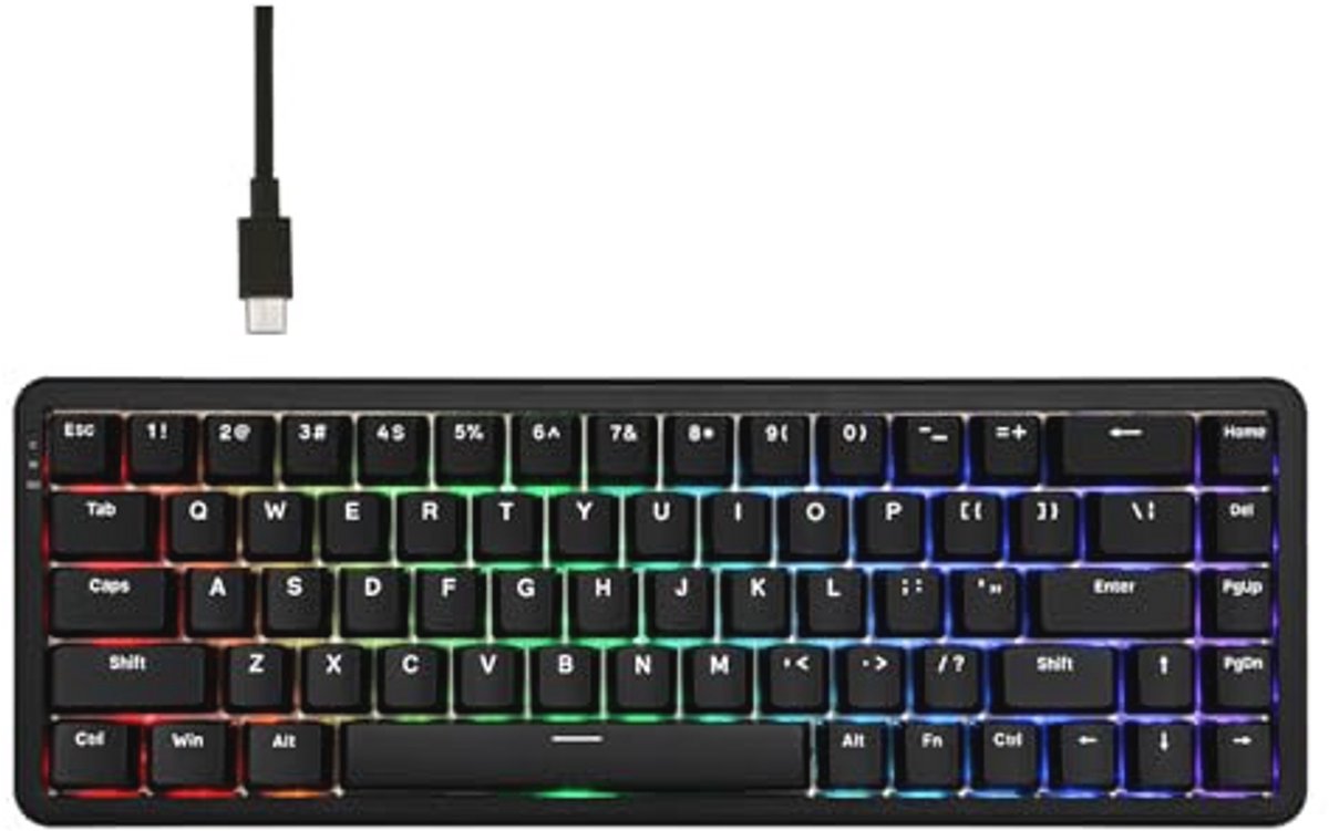 Wired Gaming Keyboard met Hall Effect Switch en RGB Verlichting - 8K Polling Rate