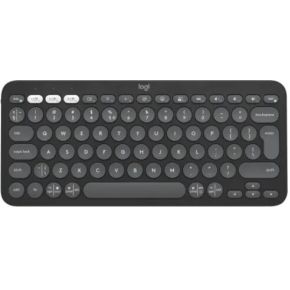 Logitech Pebble Keys 2 K380s - Draadloos Toetsenbord - Bluetooth - Azerty - Graphite