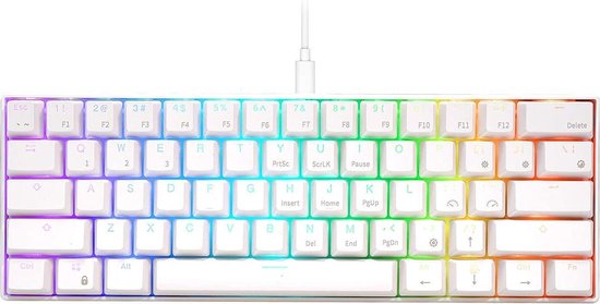 Royal Kludge RK61 - Mechanisch Gaming Toetsenbord - Draadloos - Ergonomisch - RGB - Brown Switch