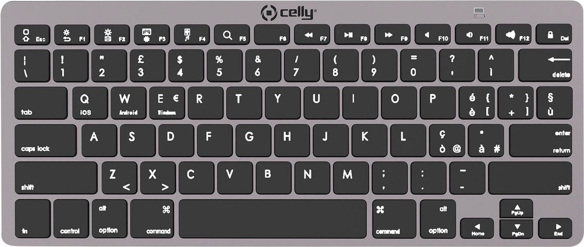 Celly Toetsenbord Smart Worker Draadloos Qwerty Grijs