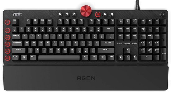 Mechanisch Gaming Toetsenbord met Rode Switches, Anti-Ghosting en RGB Verlichting (Duitse Lay-out)