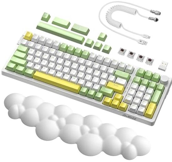 Mechanisch Gaming Toetsenbord met Cloud Polssteun en RGB Verlichting