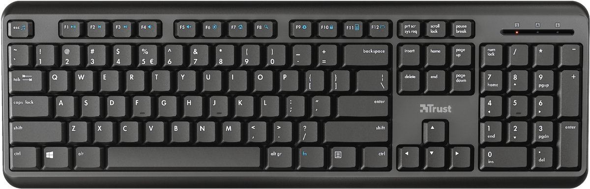 Trust Ody toetsenbord Kantoor RF Draadloos QWERTZ Duits Zwart