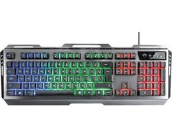 Trust Keyboard and Mouse GXT 845 Tural Black Spanish Qwerty