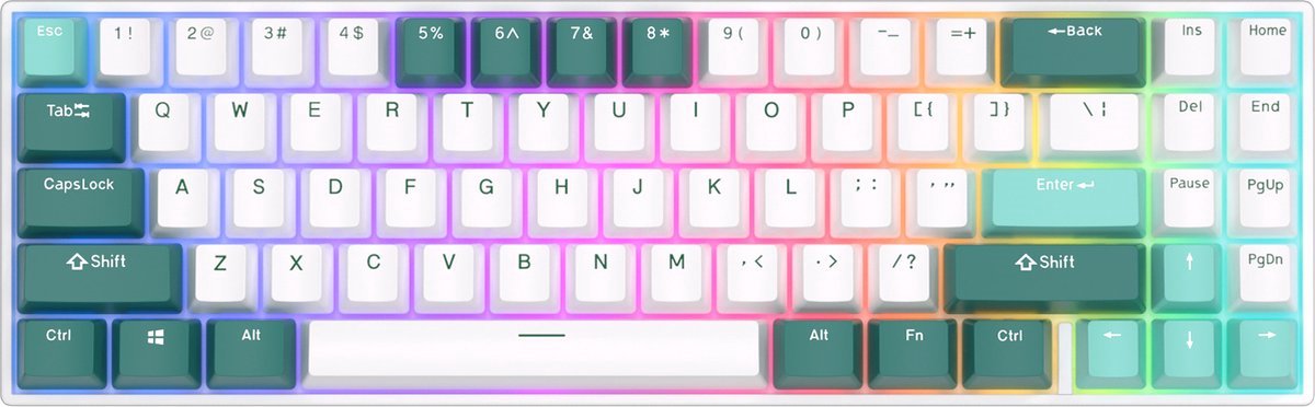 Royal Kludge RK71 - Gaming Toetsenbord - Draadloos - Mechanisch - RGB