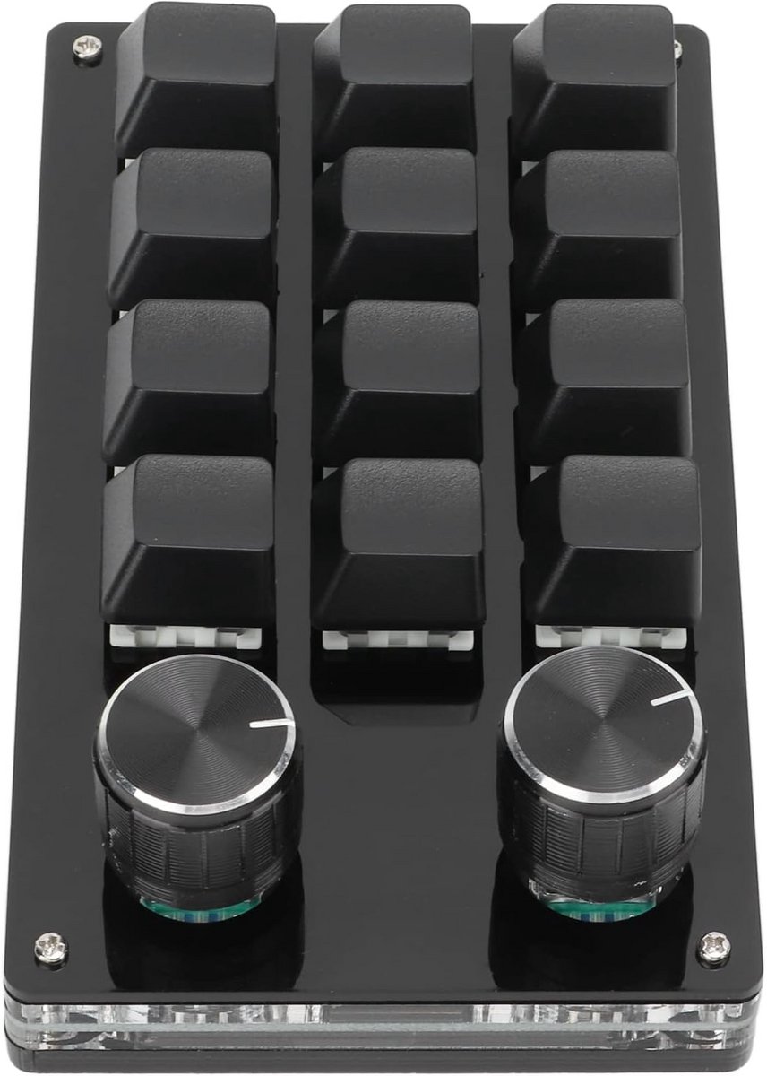 Programmeerbaar Mechanisch Macro Toetsenbord met 12 Toetsen voor Gaming en Kantoor