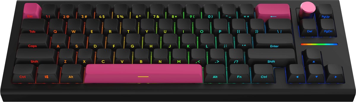 Nubi - NK68 PRO Zwart - Draadloos Gaming Toetsenbord ANSI US