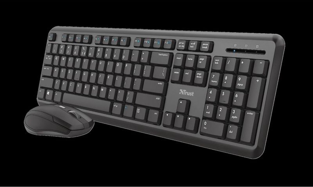 draadloze keyboard TKM-350 en muisset duits