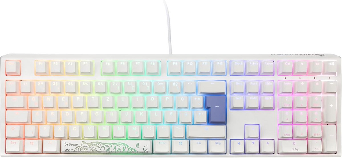 Mechanisch Gaming Toetsenbord Klassiek Wit MX-Speed-Silver Switches