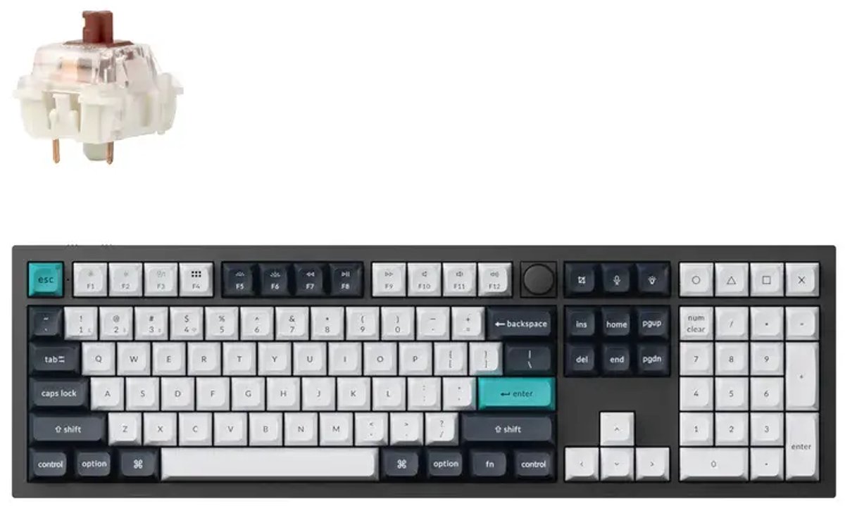 Keychron Q6 Max QMK/VIA toetsenbord brown switch