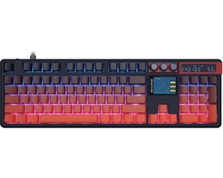 Skyloong GK104 Pro - Mechanisch Gaming Toetsenbord - RGB - Met LCD Scherm - Volcano Red