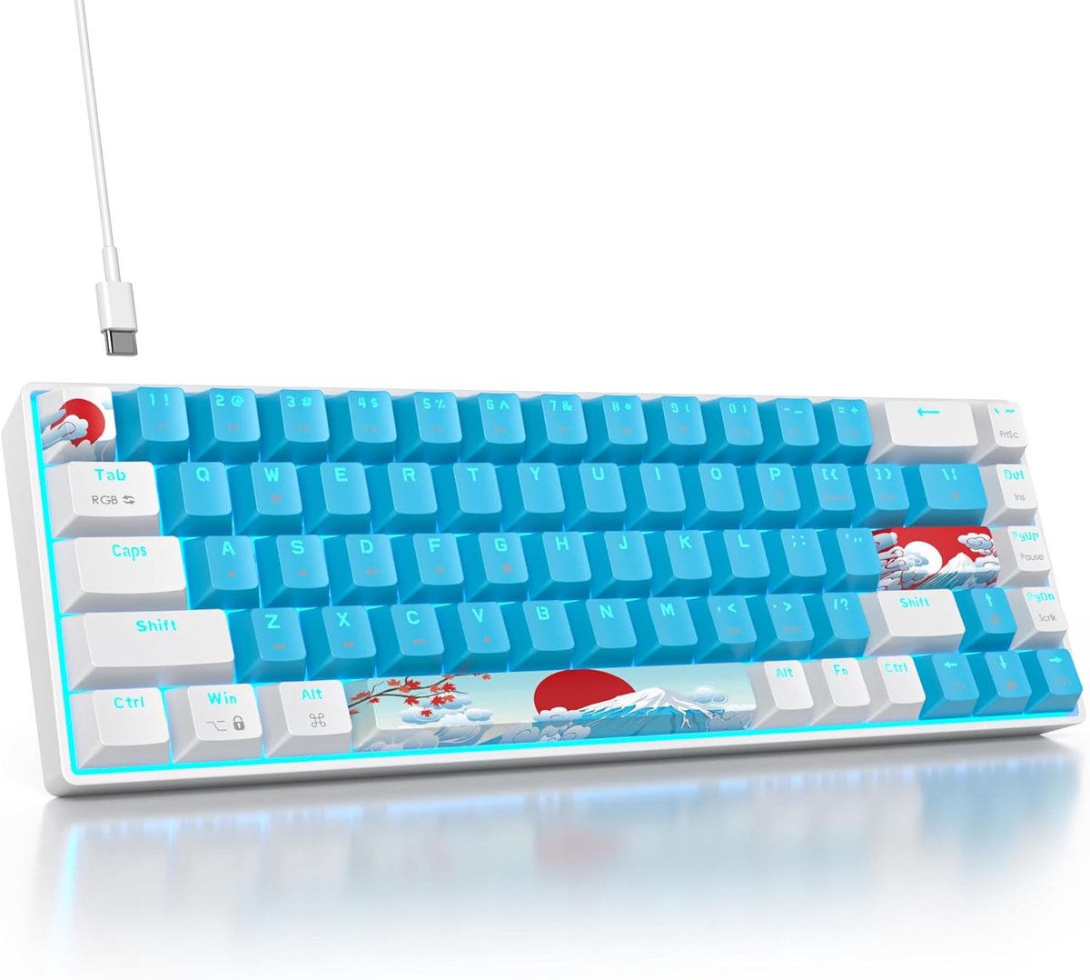 Mechanical Keyboard - Mechanisch Toetsenbord Gaming - Blauw/ Rood Switch