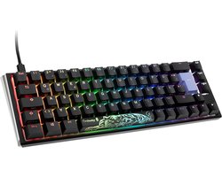 Classic Black/White Gaming Tastatuur Met RGB LED - MX-Silent-Red